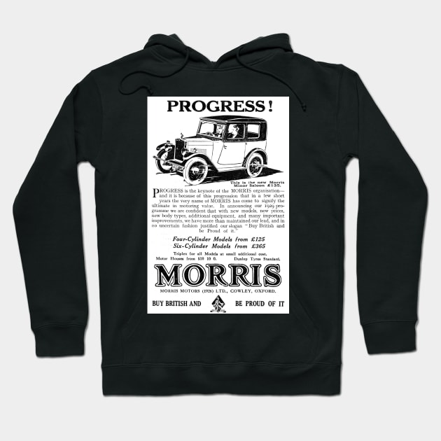 Morris Motors - Morris Minor Saloon - 1929 Vintage Advert Hoodie by BASlade93